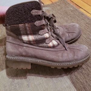 Leather winter boots (bottes d'hiver en cuir)